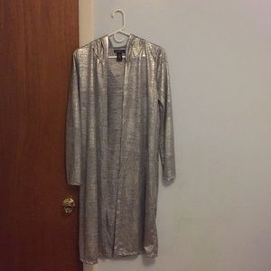 Long blazer with hoodie